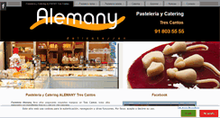 Desktop Screenshot of pasteleria-alemany.com